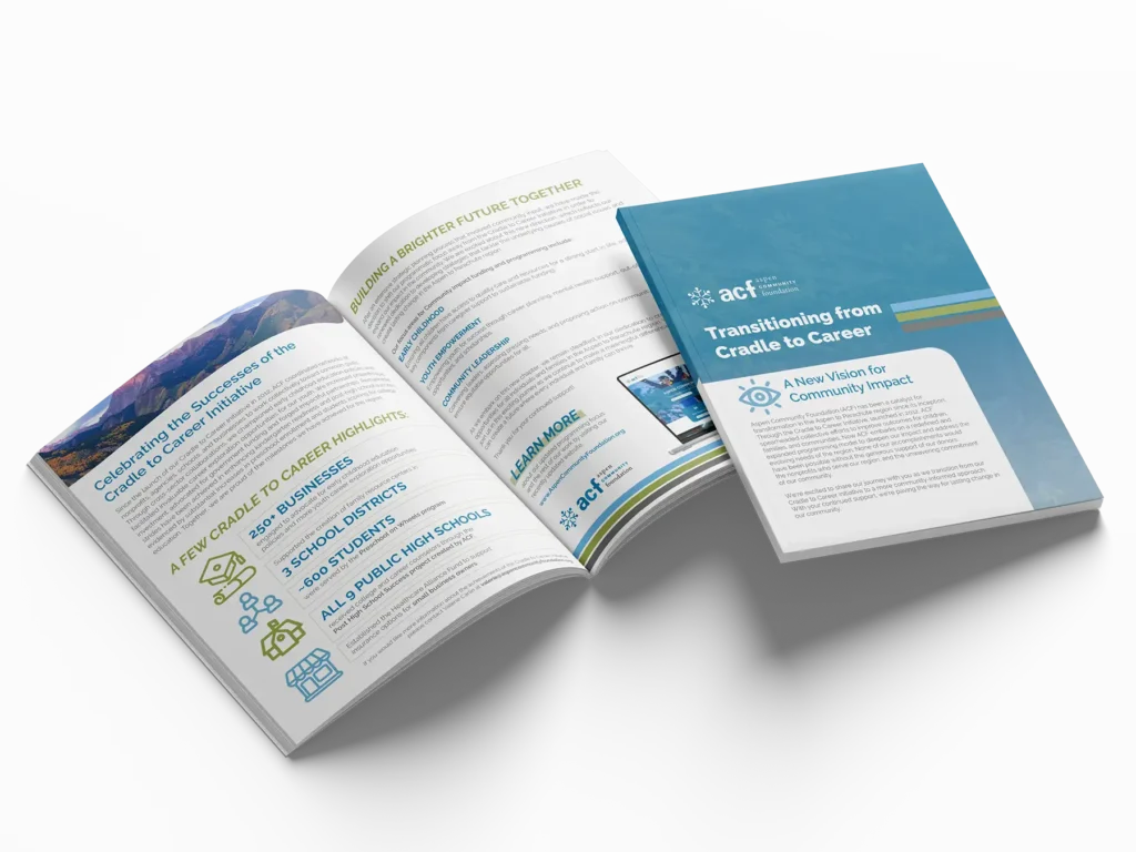 A booklet for ACF describing their success of their cradle to career initiative